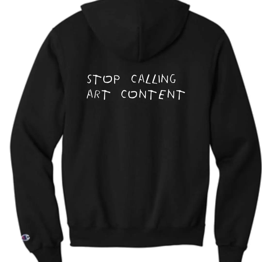 Stop Calling Art Content Hoodie